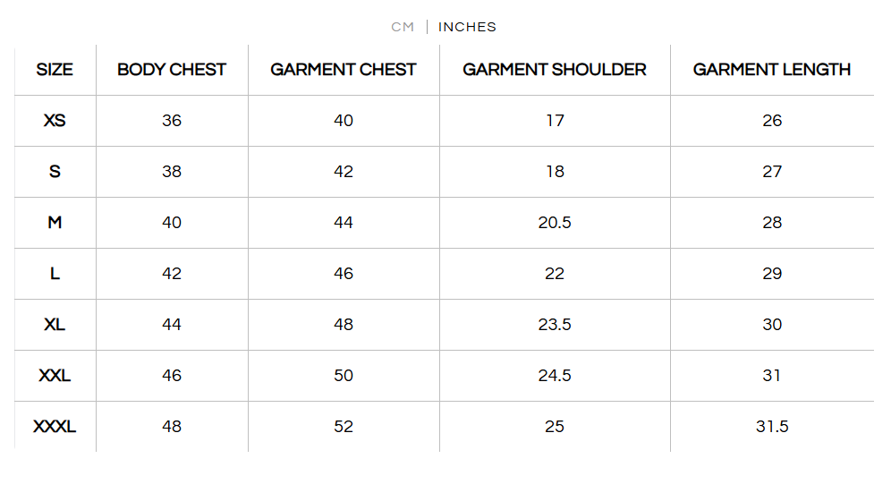 Size Guide