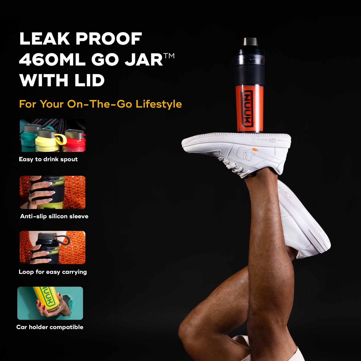 Nuuk KRUSH Compact Mixer Grinder with Go Jar