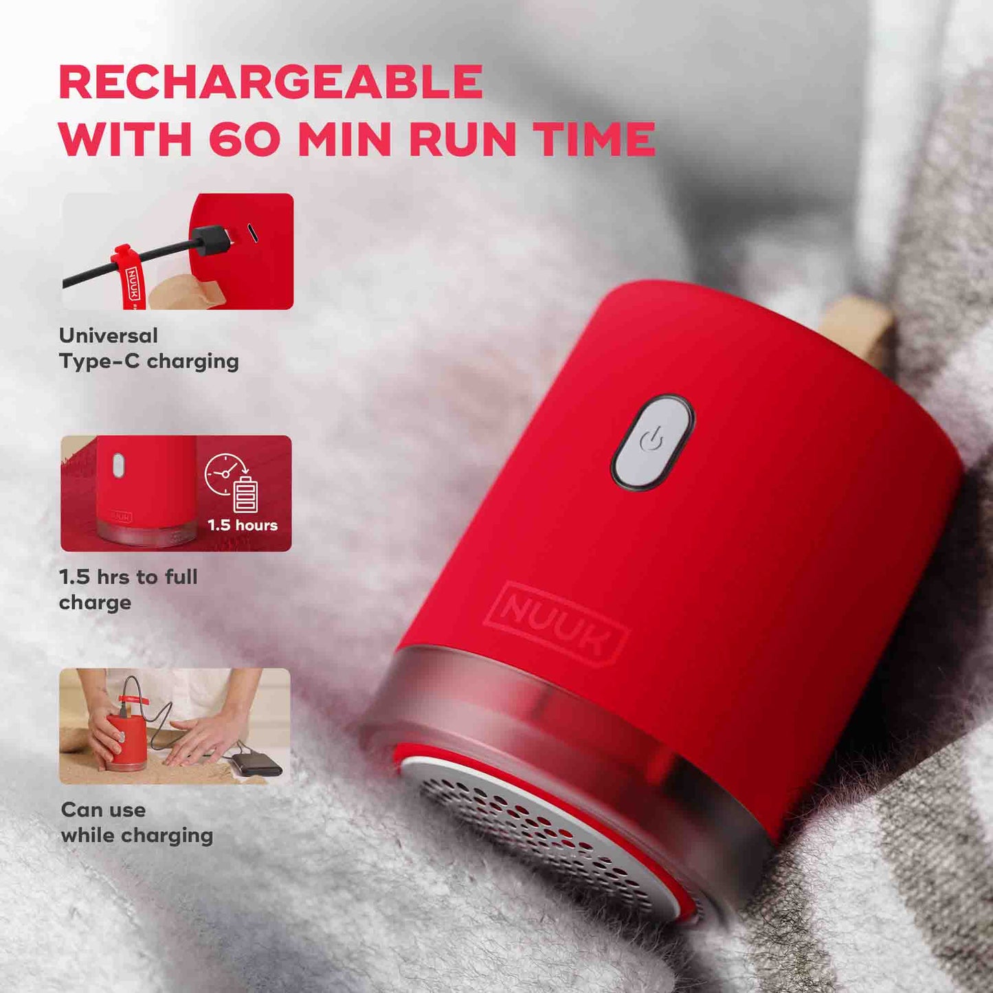 NUUK RIZZ  Rechargeable Lint Remover