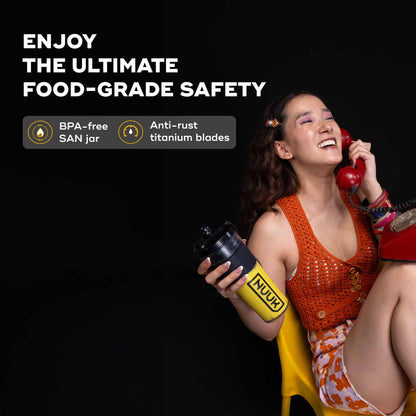 Nuuk KRUSH Compact Mixer Grinder with Go Jar