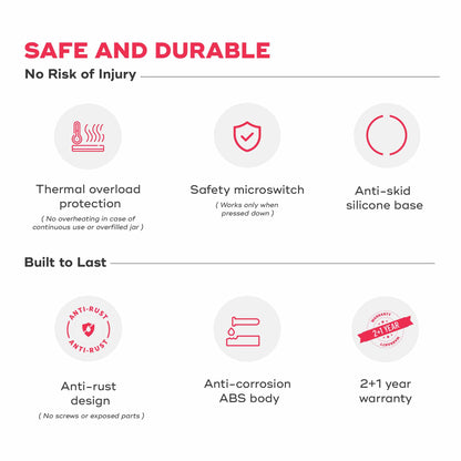 Nuuk KRUSH Compact Mixer Grinder with Go Jar