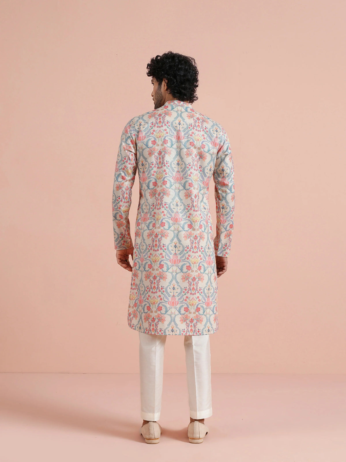 Kisah Men's Multi-Color Long Kurta