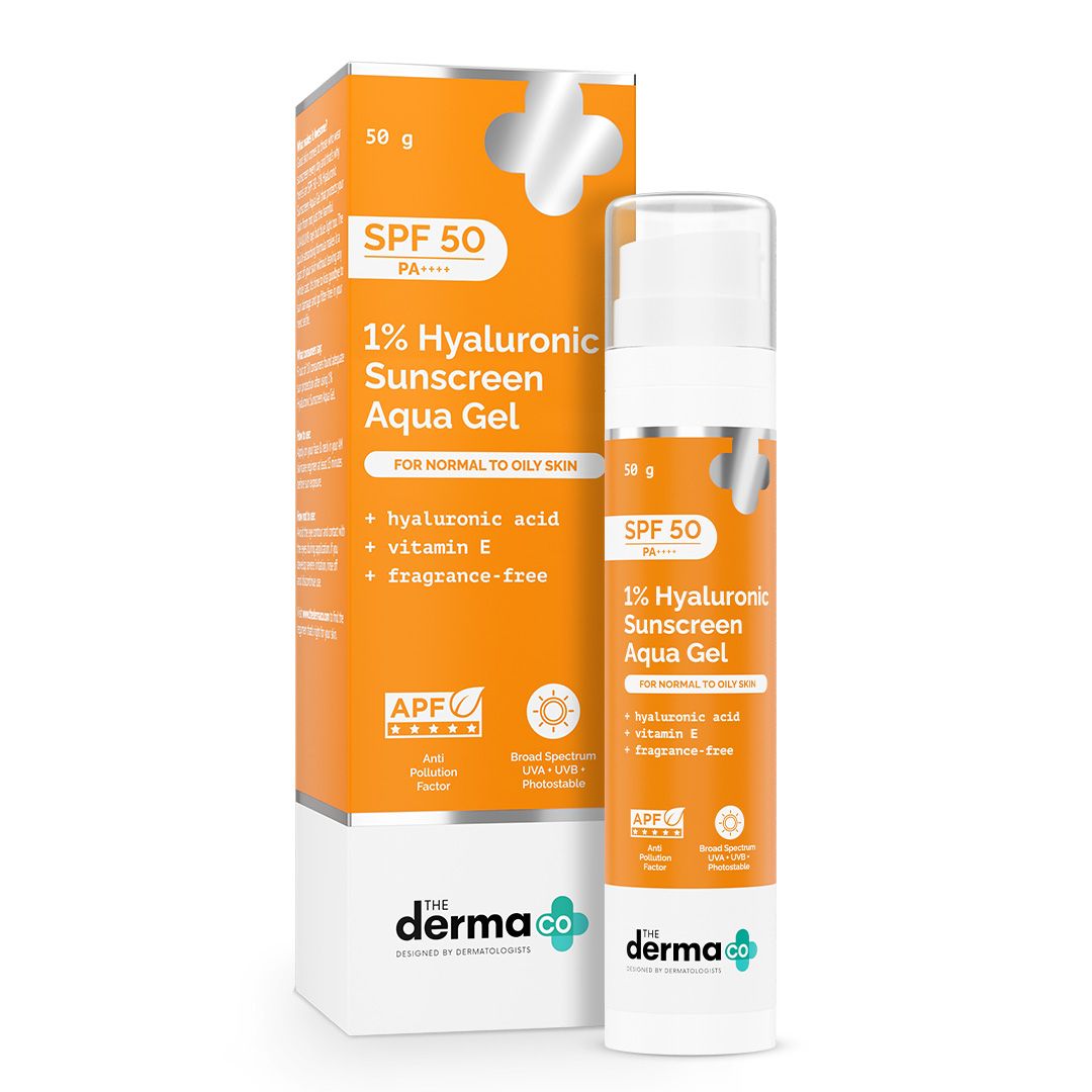 0.01 Hyaluronic Sunscreen Aqua Gel | The Derma Co. at Broadway