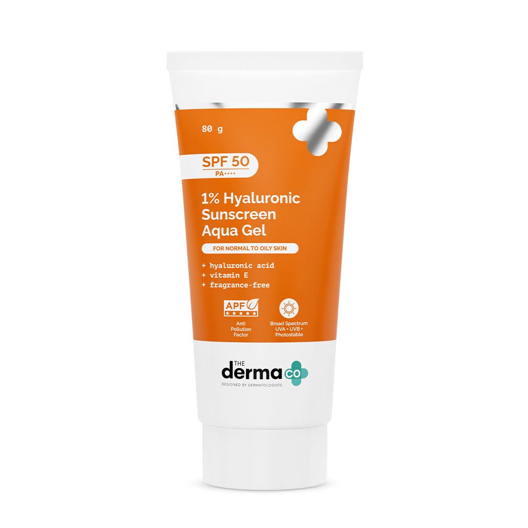 0.01 Hyaluronic Sunscreen Aqua Gel | The Derma Co. at Broadway