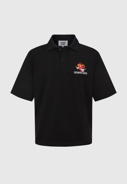 Burning Heart Relaxed Polo
