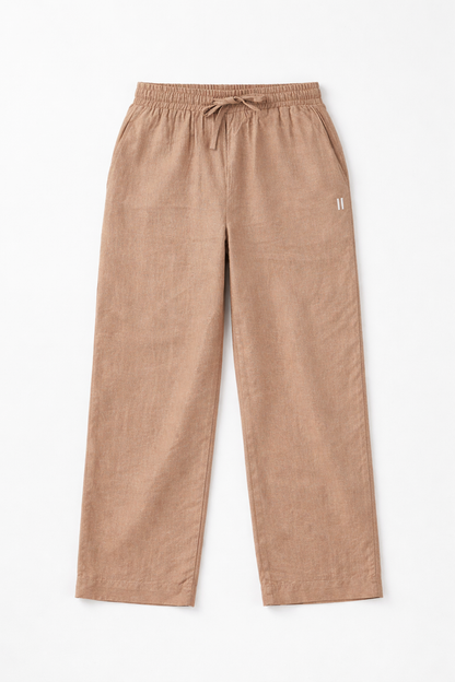 Chapter2Drip Mocha Brown linen pants (Jr)