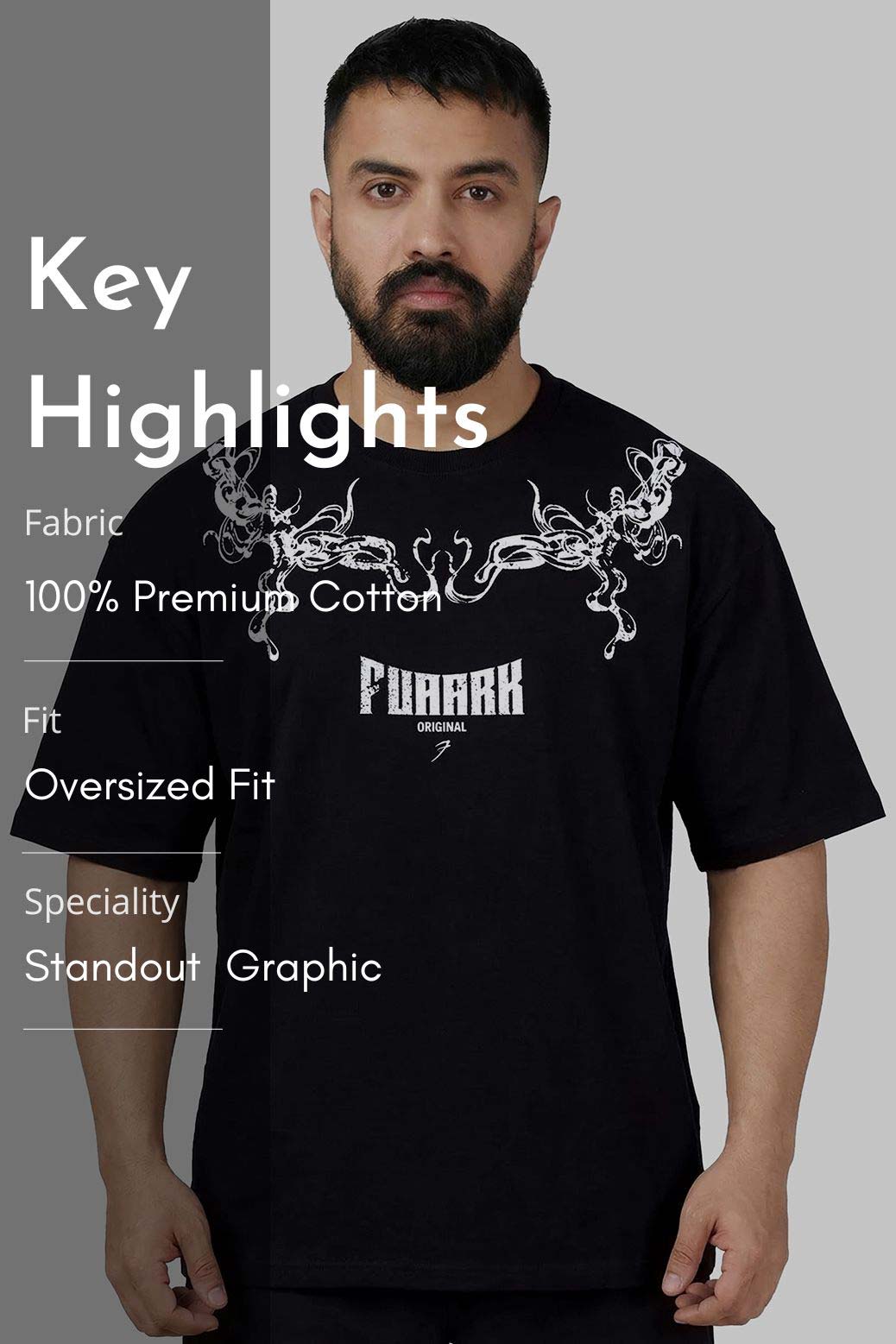 Fuaark Original Oversized T-shirt Black