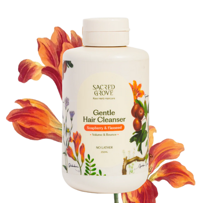 Hair Cleanser with Reetha Argan Herbal Shampoo 100% Raw Herb No Chemicals No Lather (250ml) | Sacred Grove at Broadway