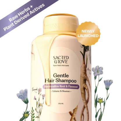 Herbal Shampoo for Frizzy Dry Hair Gentle Natural Shampoo for Hair Fall Control (250ML) | Sacred Grove at Broadway
