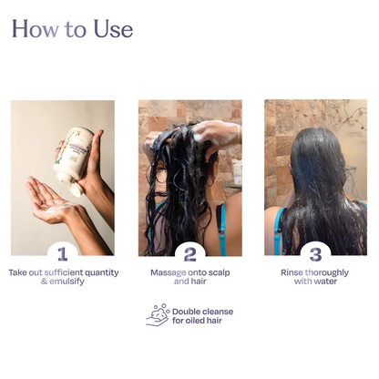 Herbal Shampoo for Frizzy Dry Hair Gentle Natural Shampoo for Hair Fall Control (250ML) | Sacred Grove at Broadway