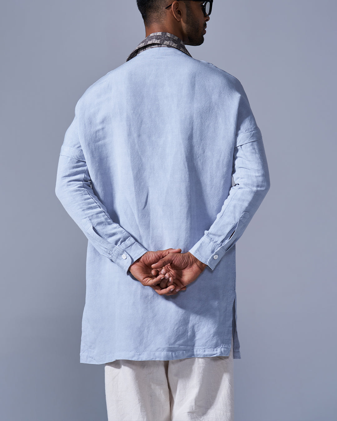 RWDY COLLAR KURTA | STONE GREY