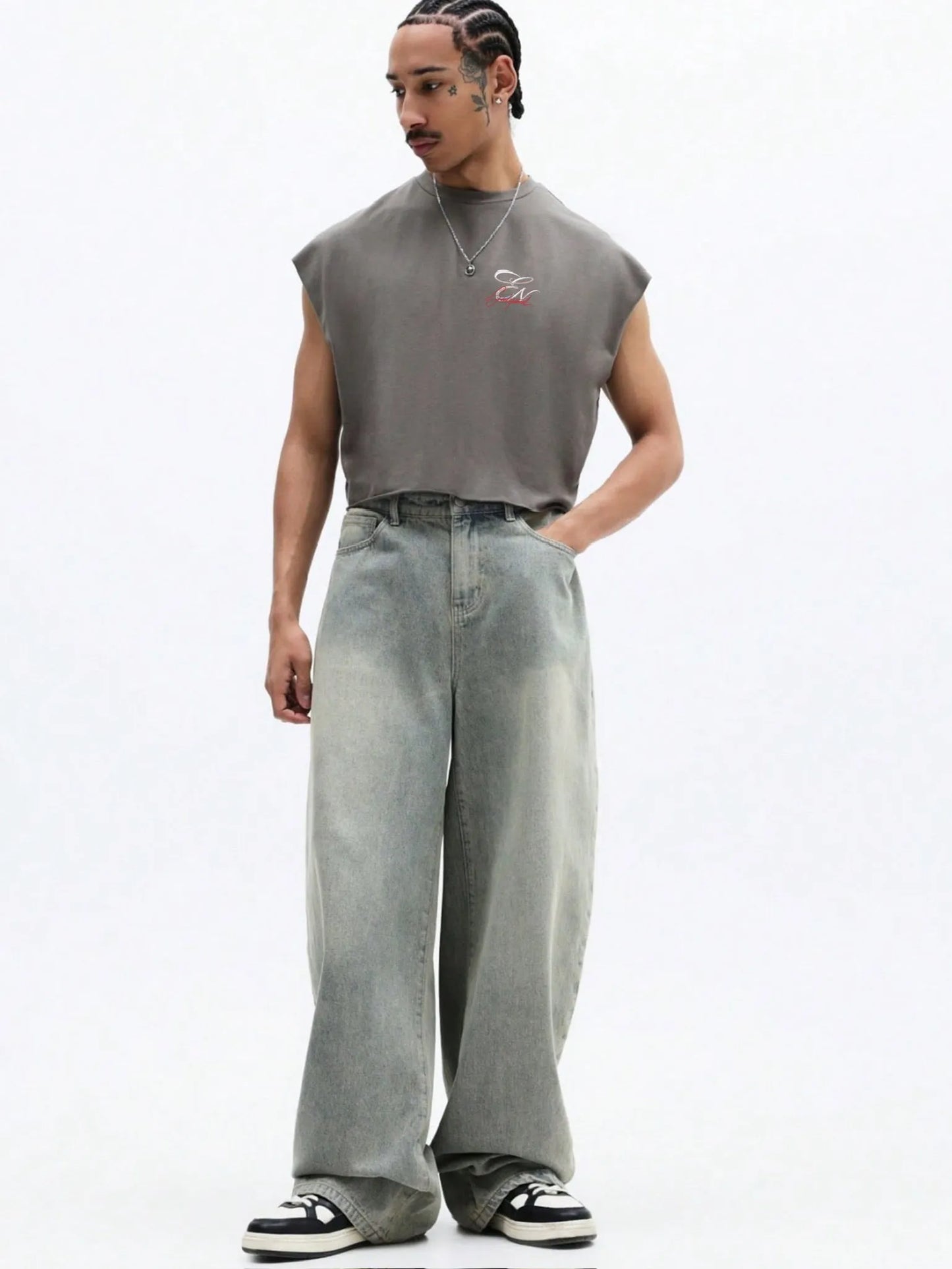 Cropped Raw Tank Top