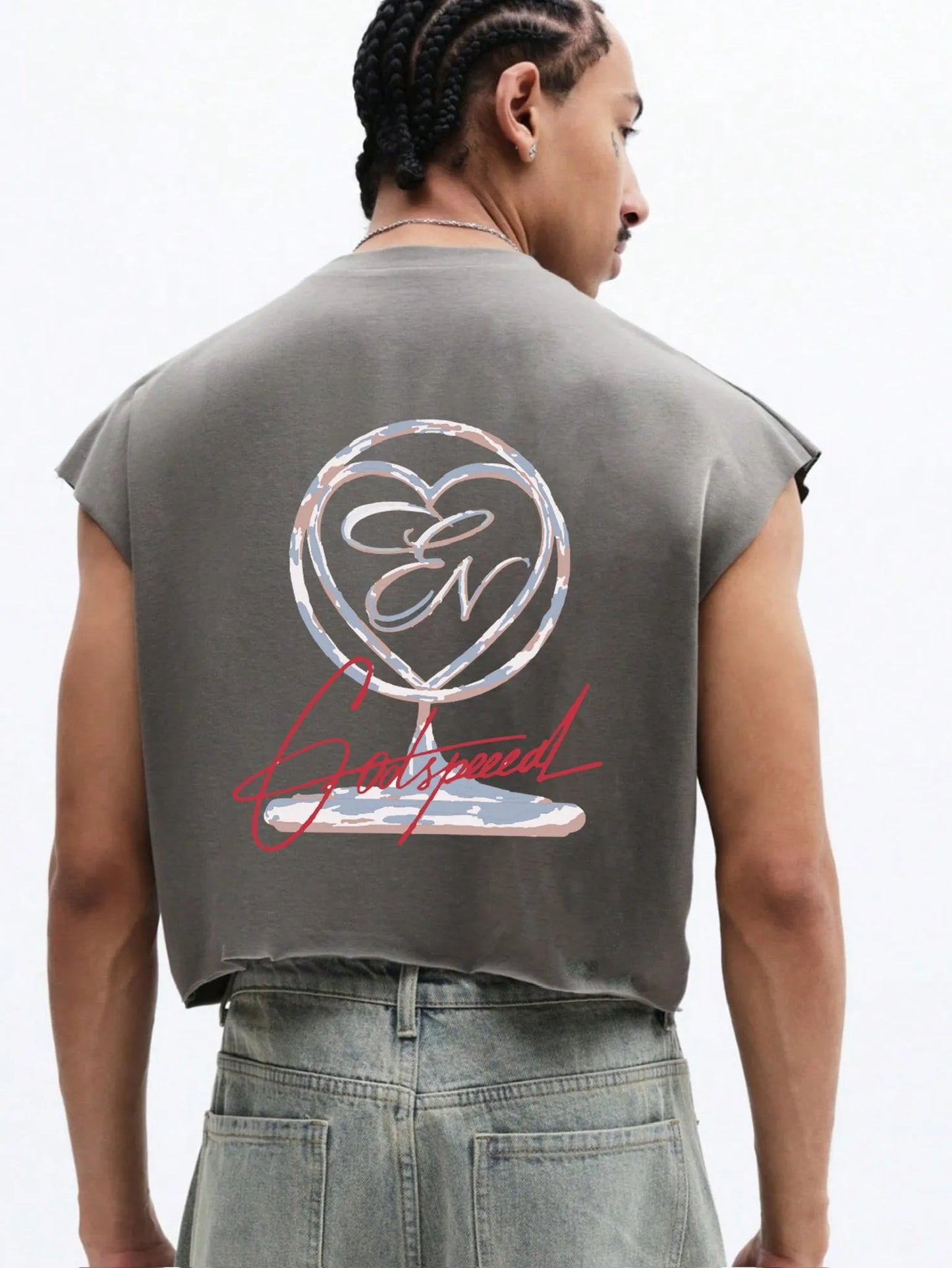 Cropped Raw Tank Top