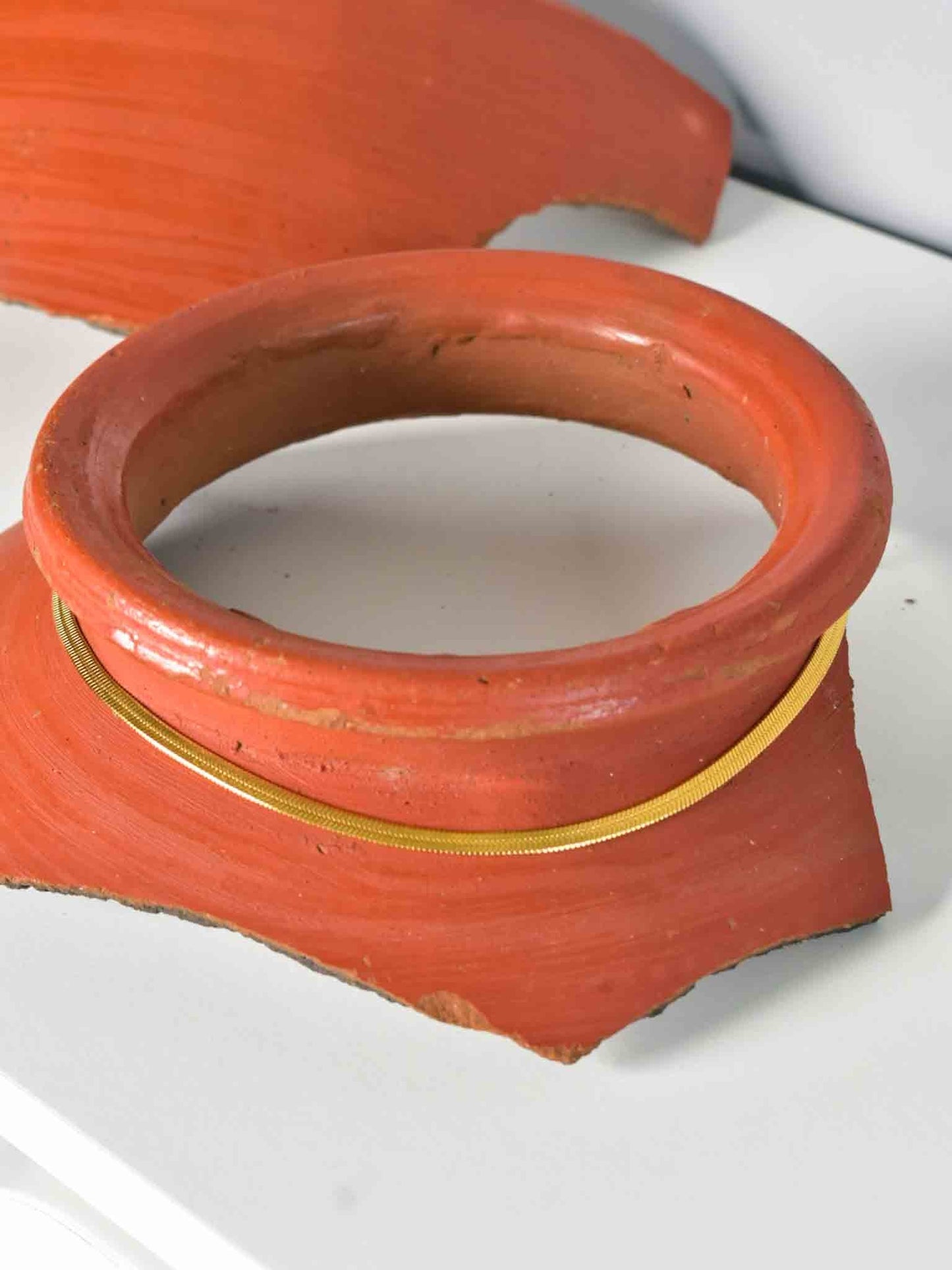 Unisex Herringbone Chain 18K Gold Plated | Nish Hair X Evil Eye Jewel