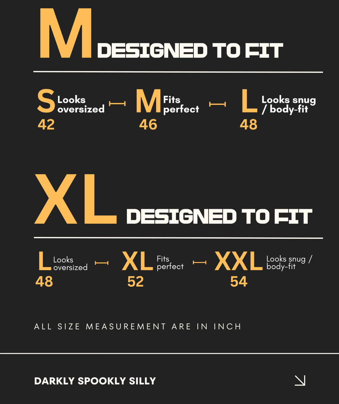 Size Chart for DRAKONIS