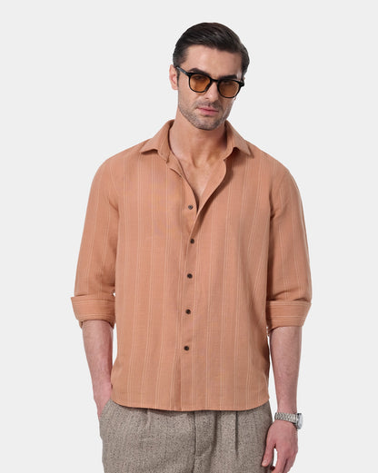 The Solara Linen Stripes Shirt
