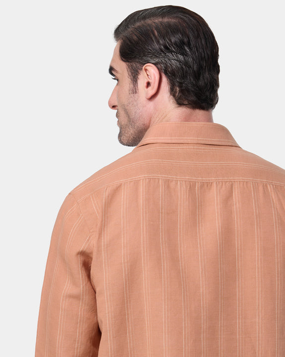 The Solara Linen Stripes Shirt