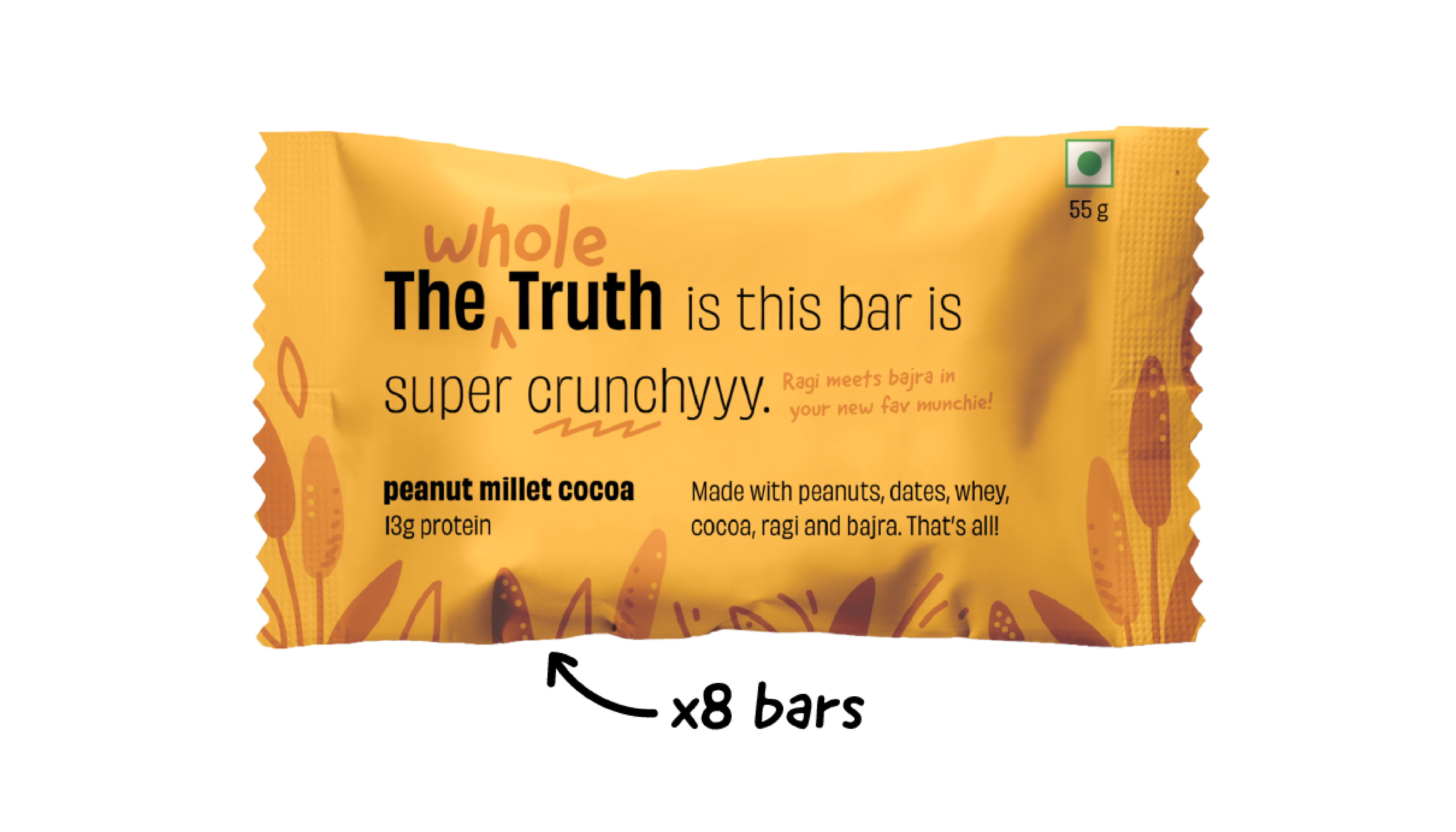 The Whole Truth Peanut Millet Cocoa (PMC) - 55gms | The Whole Truth Foods at Broadway