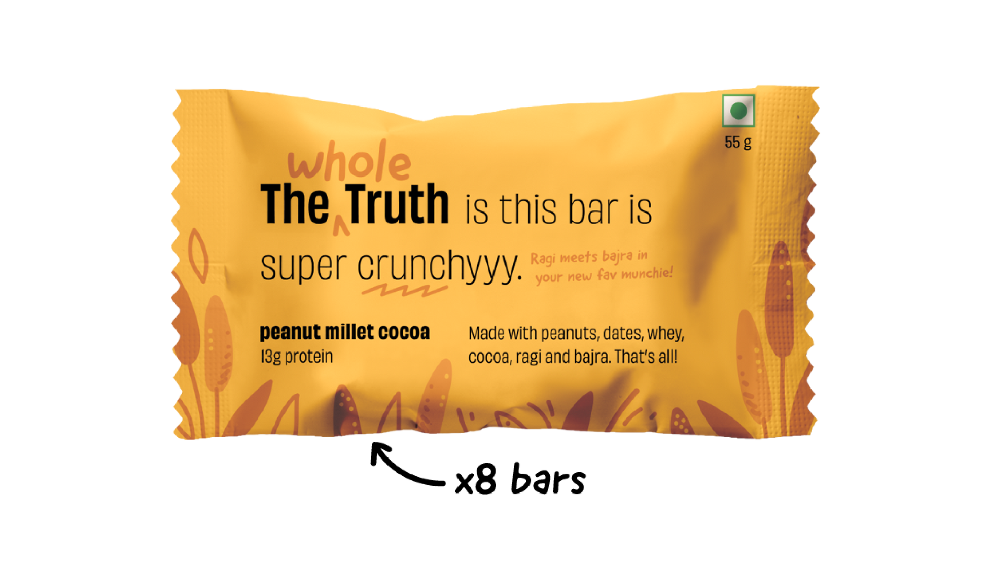 The Whole Truth Peanut Millet Cocoa (PMC) - 55gms | The Whole Truth Foods at Broadway