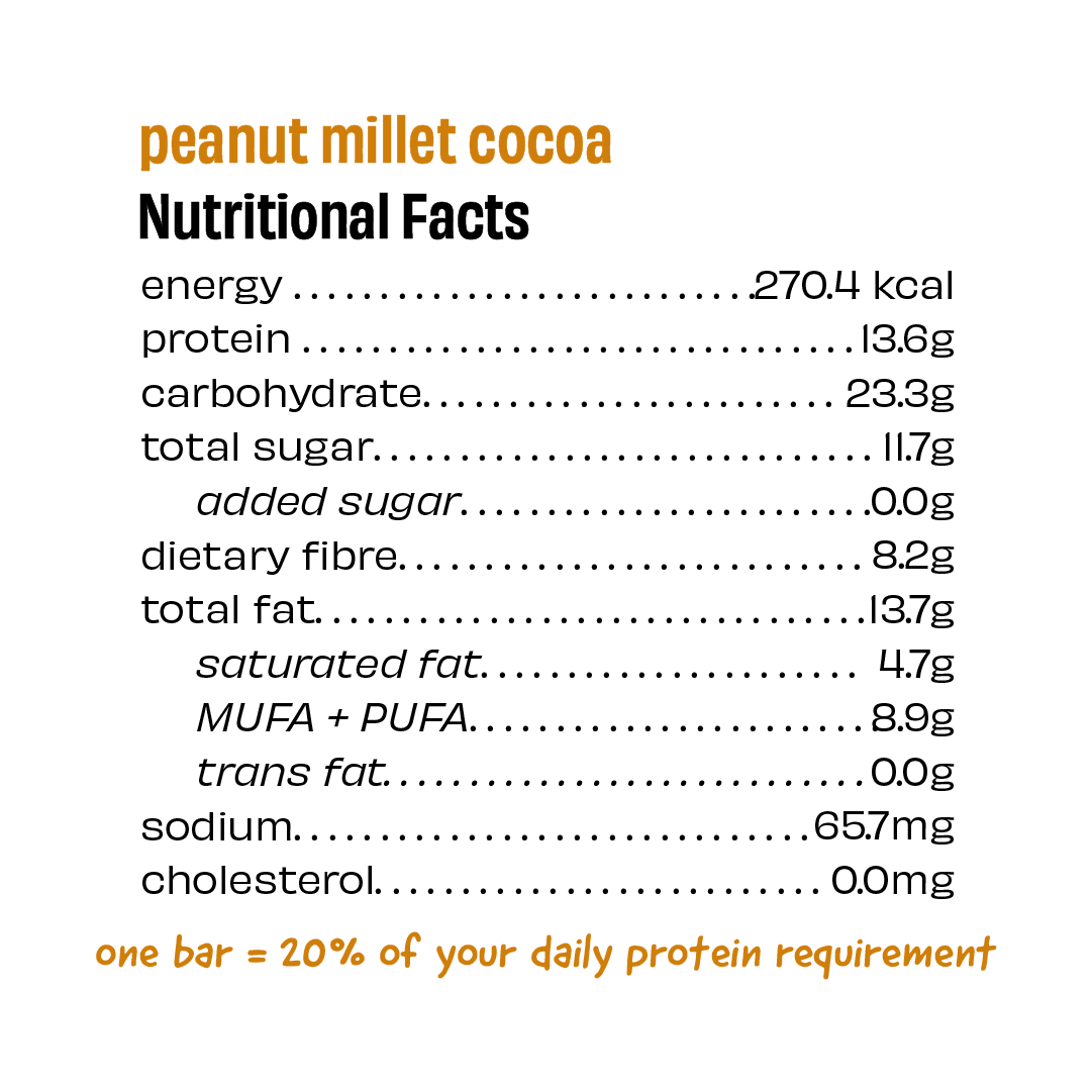 The Whole Truth Peanut Millet Cocoa (PMC) - 55gms | The Whole Truth Foods at Broadway