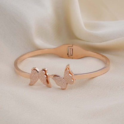 Butterfly Charm Cuff Bracelet