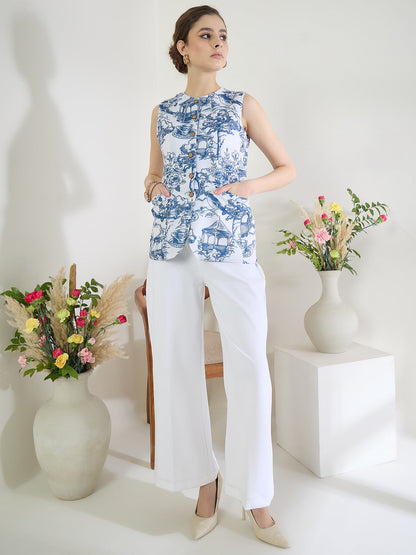 Pure Linen Tailored Waistcoat