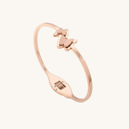 Butterfly Charm Cuff Bracelet