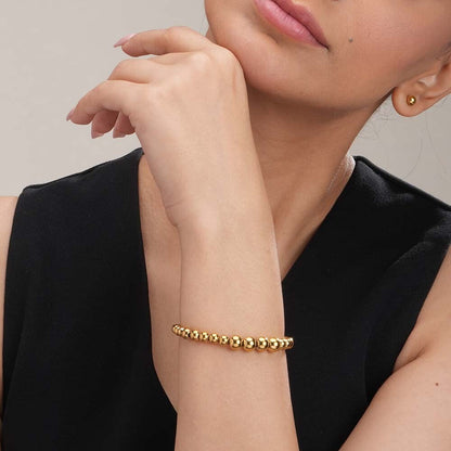 Gold Beaded Bracelet