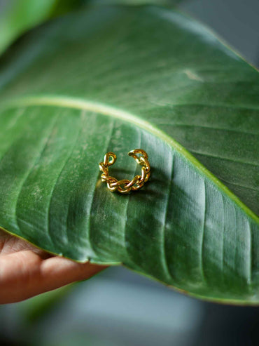 Adjustable Ring – Cuban Link – Tarnish Free | Nish Hair X Evil Eye Jewel