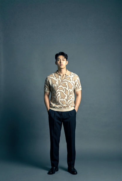 Leaf Knitted Polo