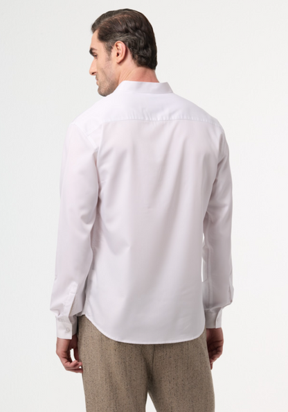 The Half Pintuck Placket Runway Shirt Off White