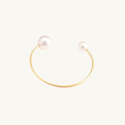 Pearl Cuff Bangle Bracelet
