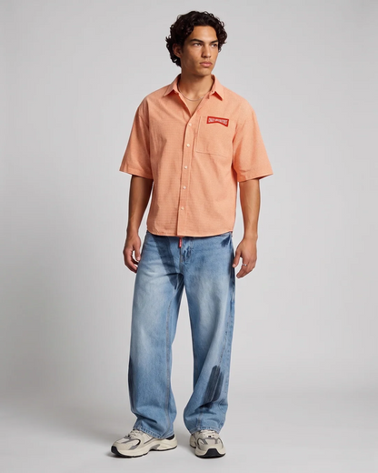 Orange Micro Check