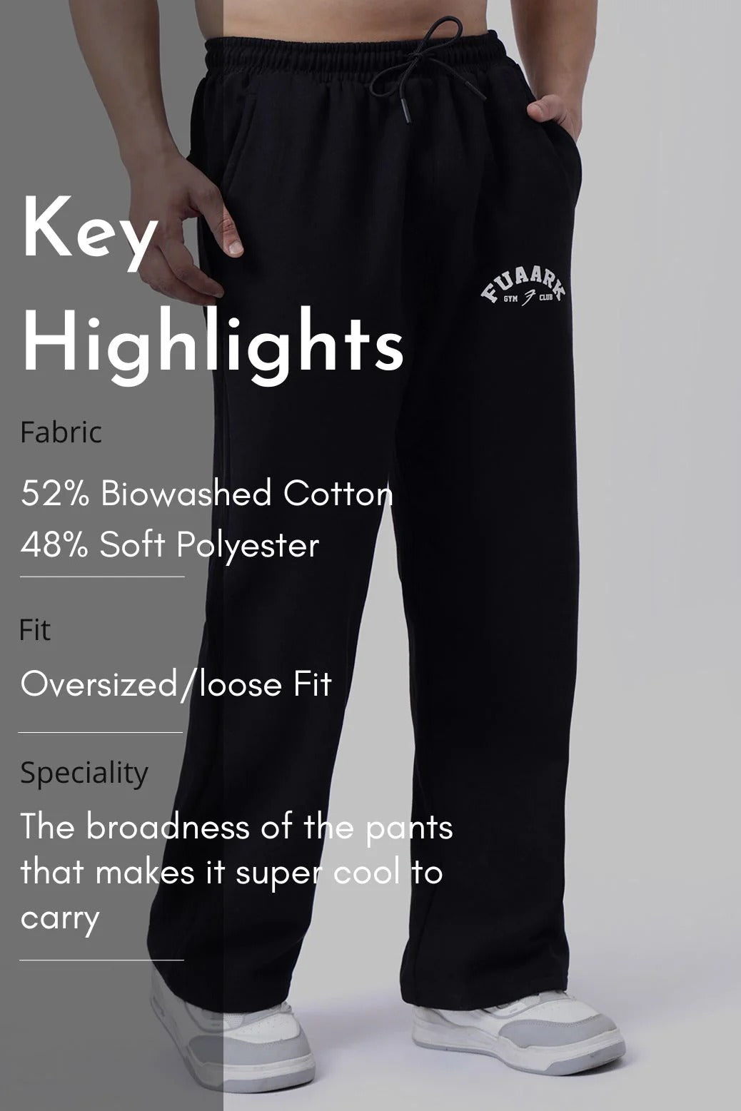 Laidback Relaxed Pants Black | Fuaark at Broadway