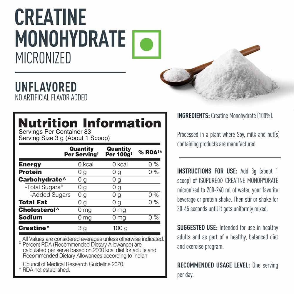 Isopure - Creatine Monohydrate 250g