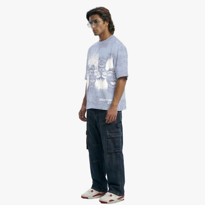 STATIC JUNGLE TEE BLUE | FLYAF at Broadway