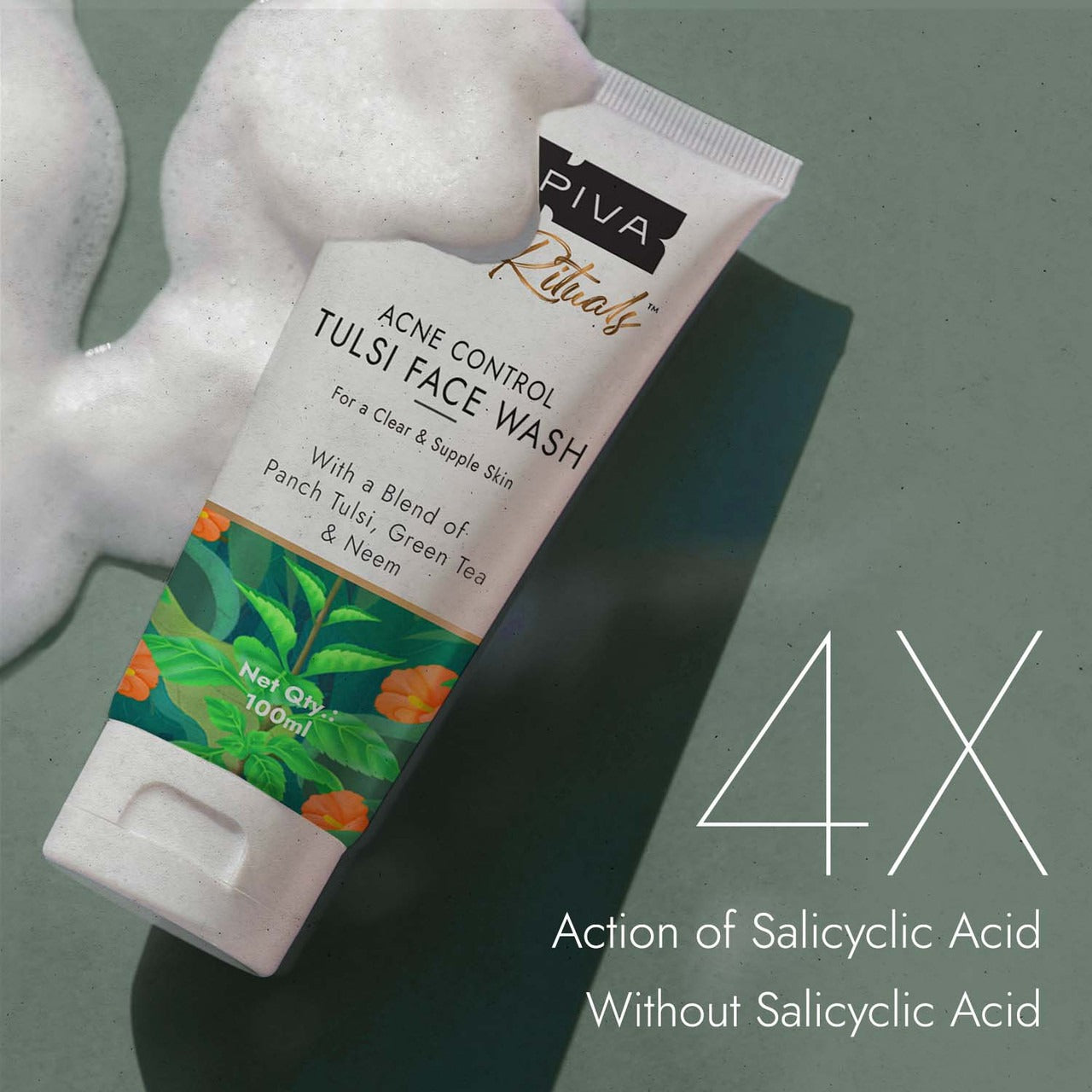 Kapiva Skin Rituals Tulsi Anti-Acne Face Wash-100Ml | Kapiva at Broadway