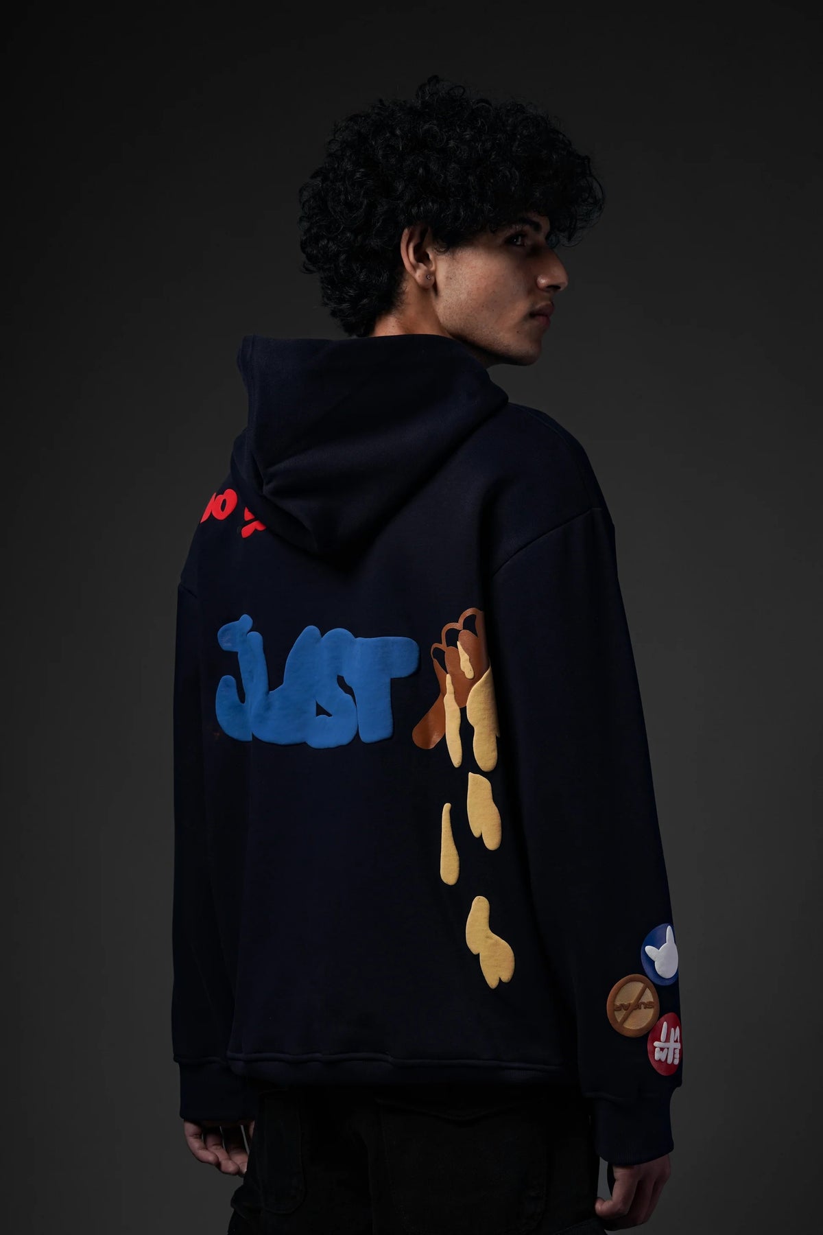 No Sugar Just Honey Navy Hoodie
