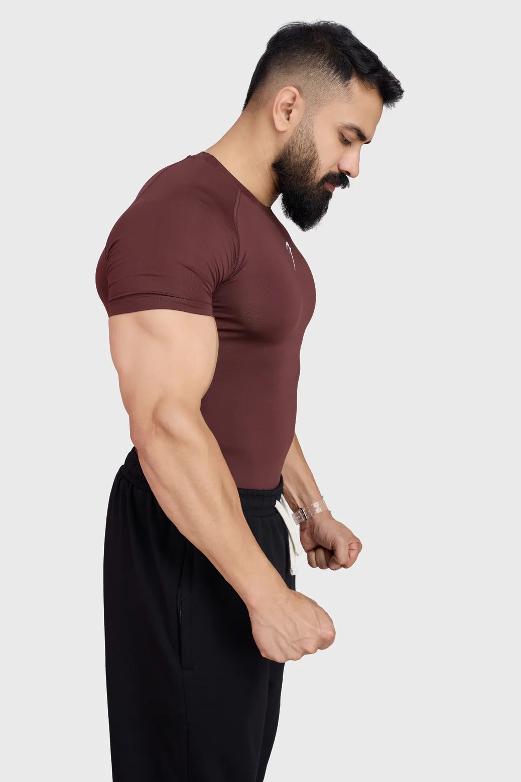 Compression T-shirt Brown | Fuaark at Broadway