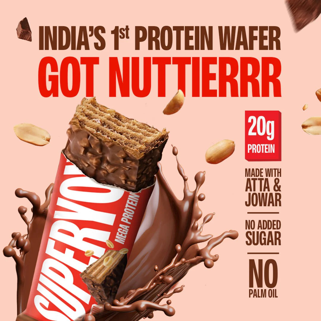SuperYou Nutty Chocolate Protein Wafer Box of 6 | SUPERYOU at Broadway