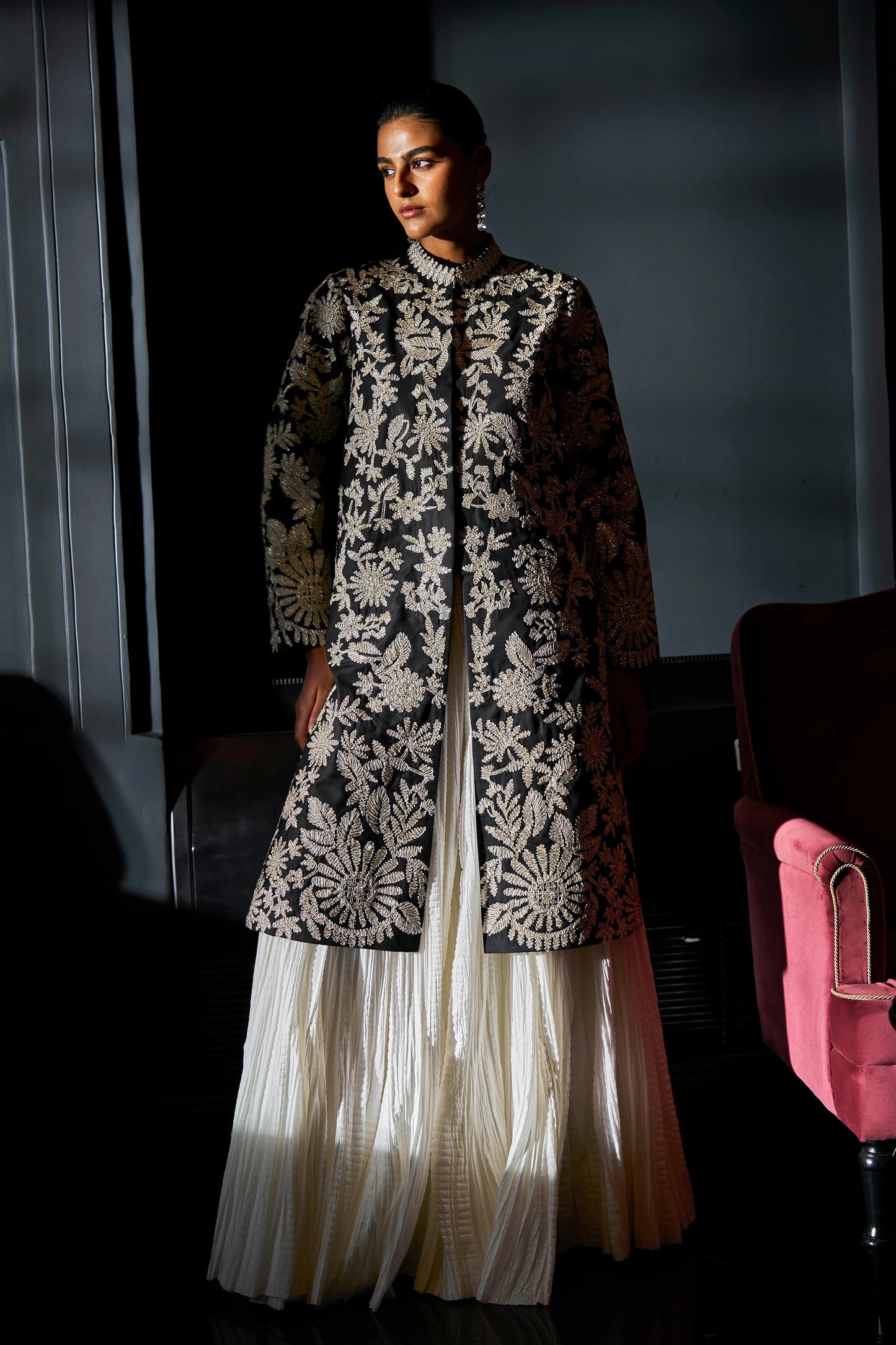 CRUSHED CRINKLE MAXI SKIRT