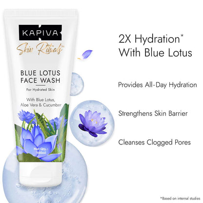 Kapiva Skin Rituals Blue Lotus Face Wash 100 Ml | Kapiva at Broadway