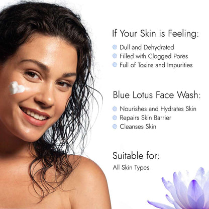 Kapiva Skin Rituals Blue Lotus Face Wash 100 Ml | Kapiva at Broadway