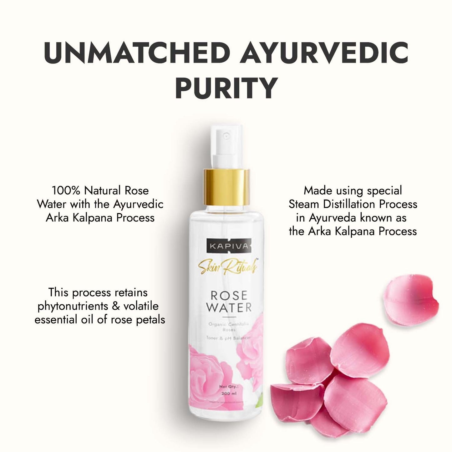 Kapiva Rose Water 100 Ml | Kapiva at Broadway