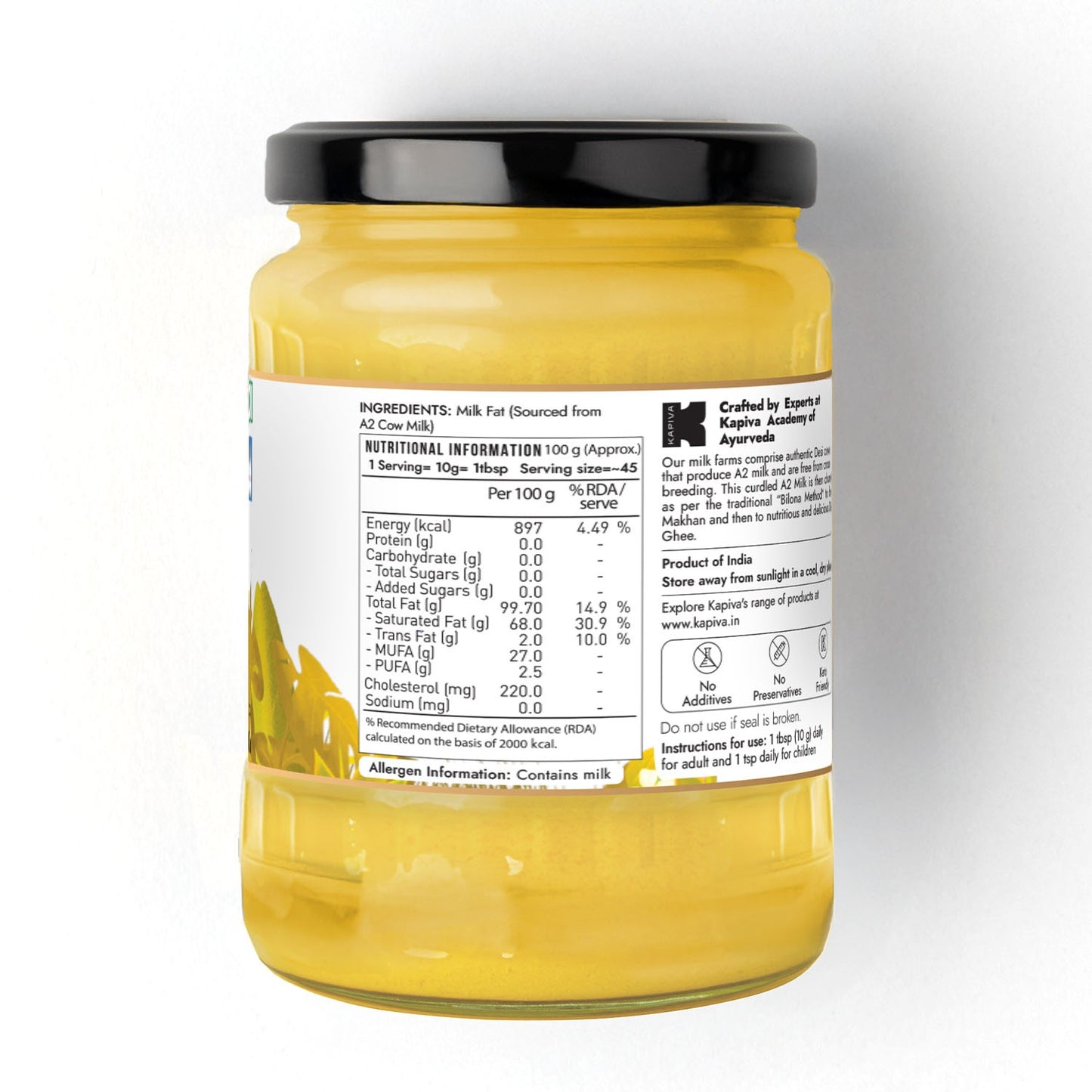 Kapiva A2 Desi Ghee 500 Ml | Kapiva at Broadway