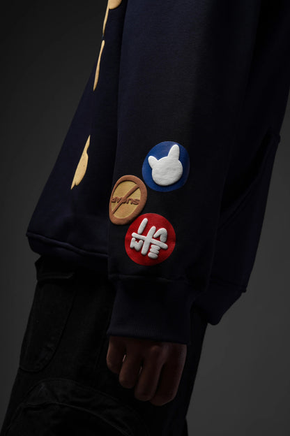 No Sugar Just Honey Navy Hoodie