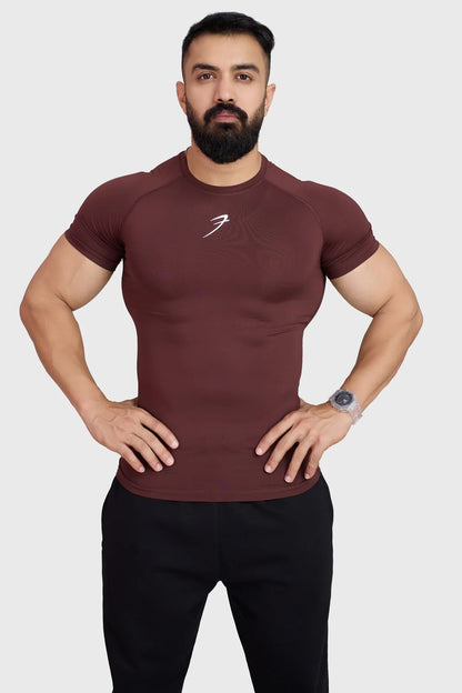 Compression T-shirt Brown | Fuaark at Broadway