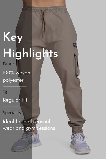 Script Cargo Joggers Brown | Fuaark at Broadway