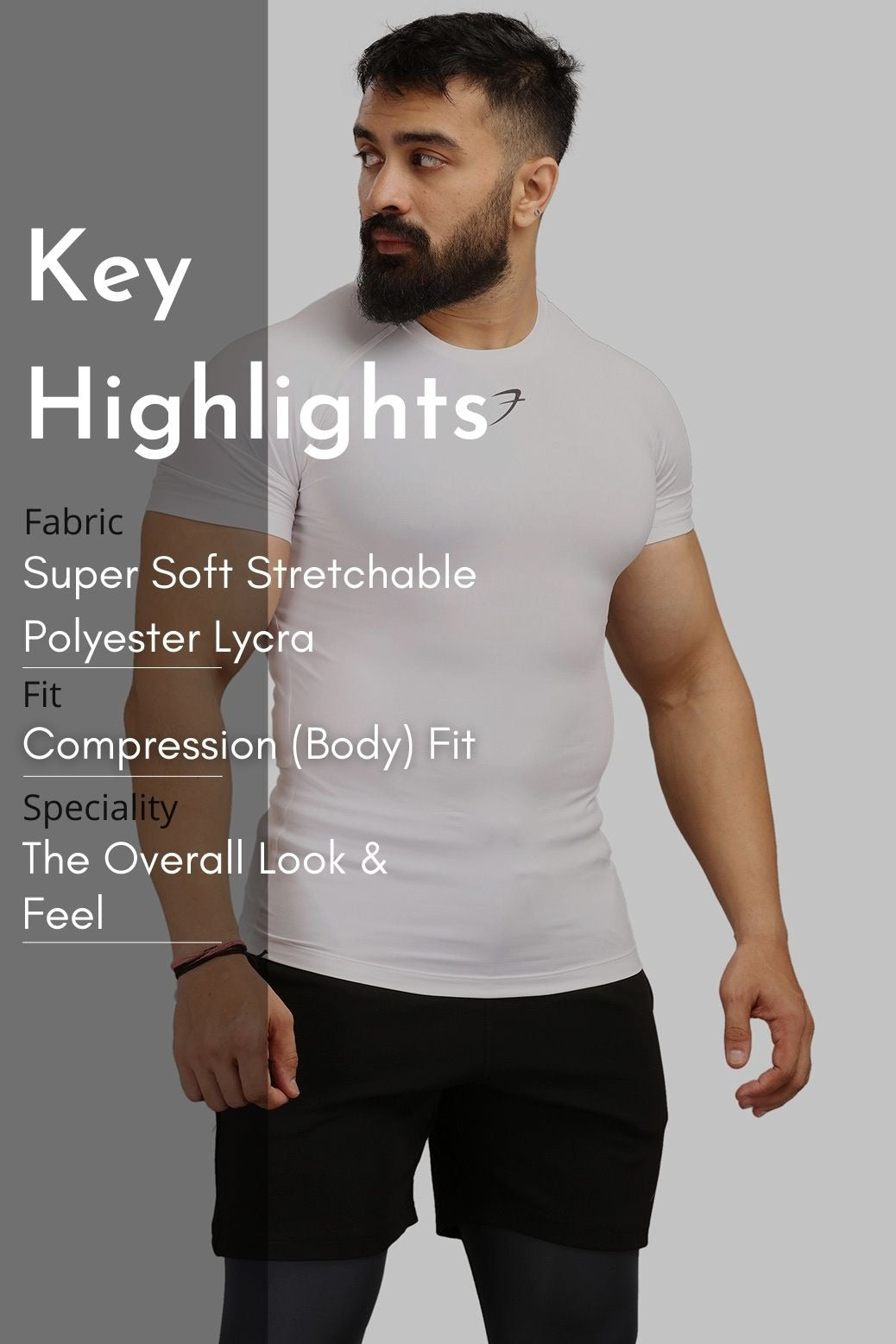 Compression T-shirt White | Fuaark at Broadway