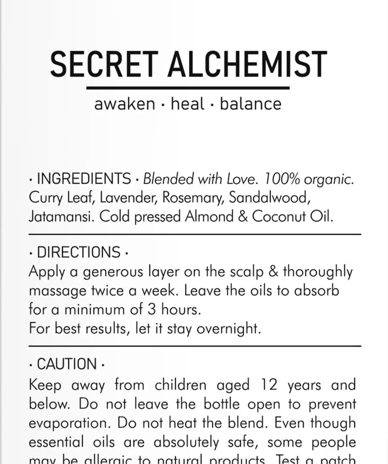 REVIVE - Anti Hair Fall Oil | Secret Alchemist at Broadway